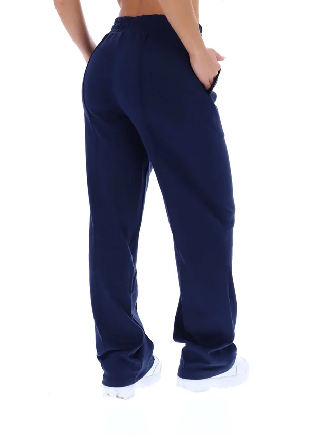 Pantalon de jogging Fila Jirina coupe décontractée bleu marine