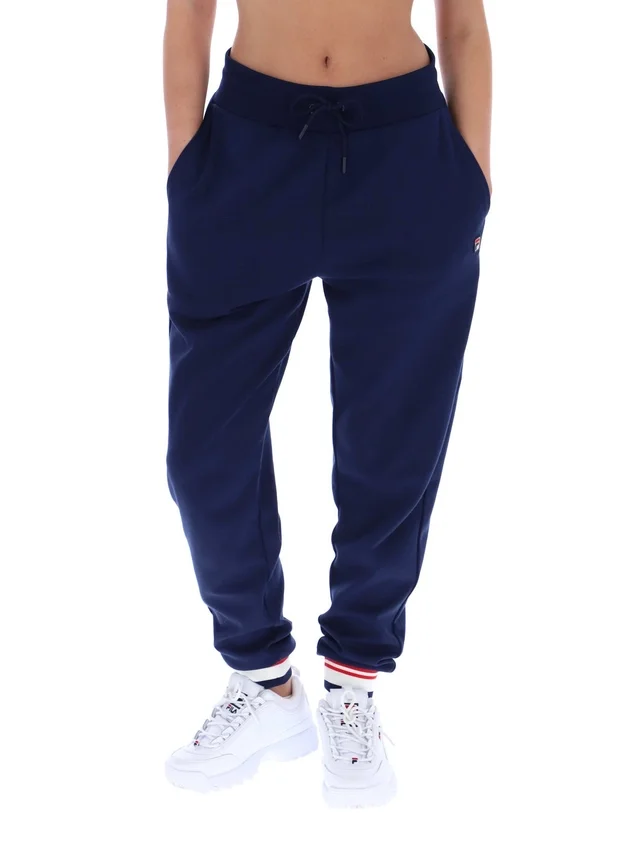 Pantalon de jogging à revers Fila Jianna bleu marine