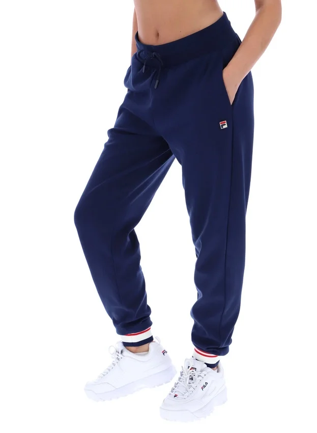 Pantalon de jogging à revers Fila Jianna bleu marine