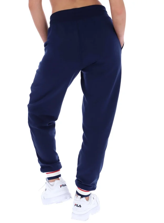 Pantalon de jogging à revers Fila Jianna bleu marine