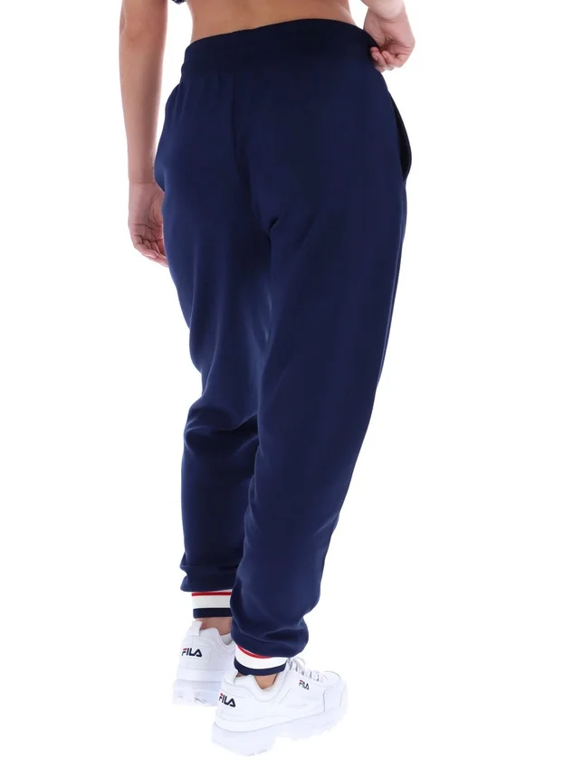 Pantalon de jogging à revers Fila Jianna bleu marine