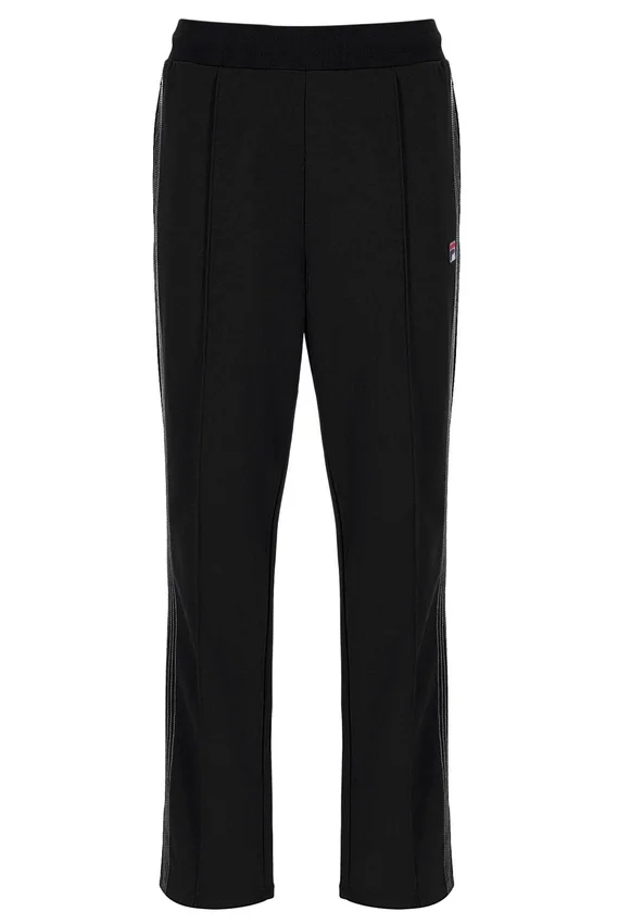 Pantalon de jogging Tavis noir à jambes droites et coutures contrastées