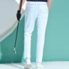 Pantalon de sport décontracté ATHLETICS, coupe ajustée, tissé, blanc