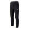 Pantalon de sport en maille athlétique, coupe droite, couleur unie, noir