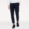 Pantalon de sport en maille athlétique, coupe droite, couleur unie, noir