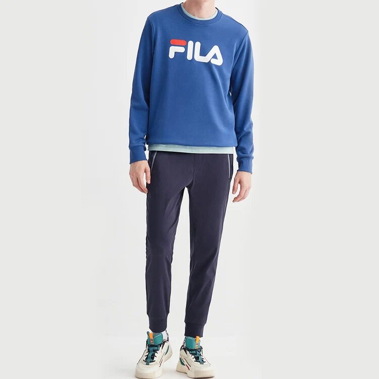 Pantalon de sport/jogging Fila bleu pour homme avec poches