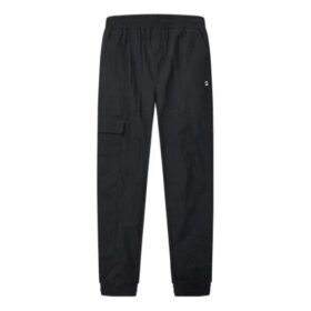 Pantalon de sport tissé avec logo sur le côté, bleu
