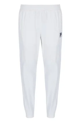 Pantalon de sport tissé blanc cassé