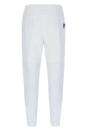 Pantalon de sport tissé blanc cassé