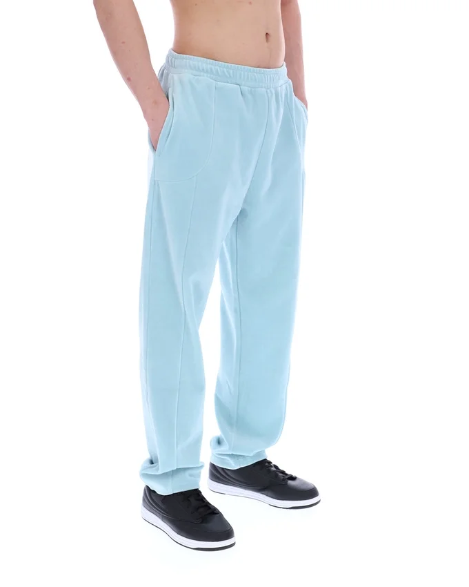 Pantalon de survêtement en velours Lorrie bleu sterling