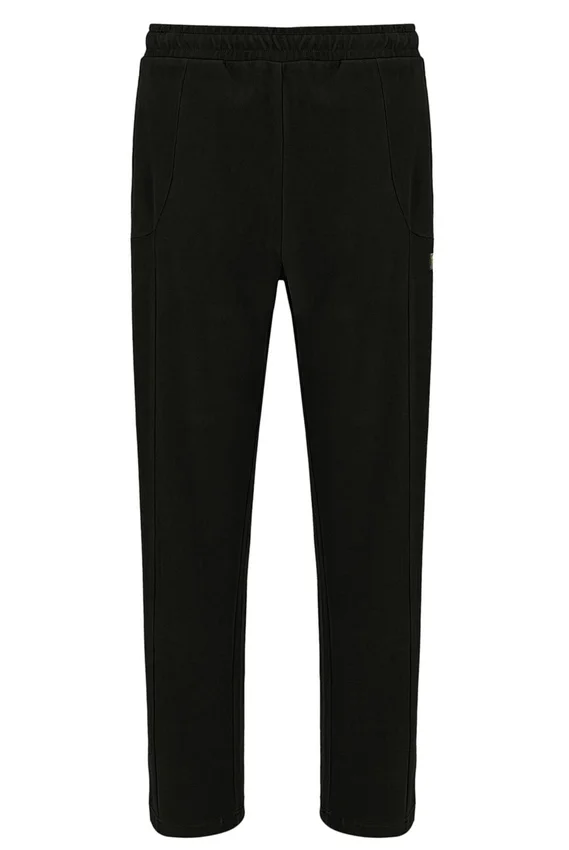 Pantalon de survêtement en velours noir Lorrie