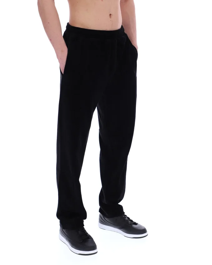 Pantalon de survêtement en velours noir Lorrie