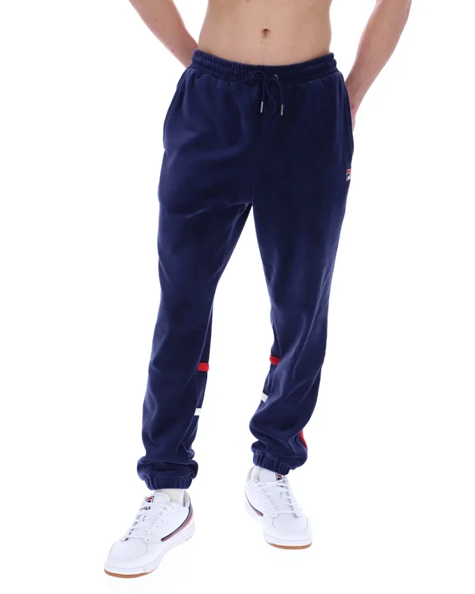 Pantalon de survêtement Fila Otello à empiècements contrastés, bleu marine