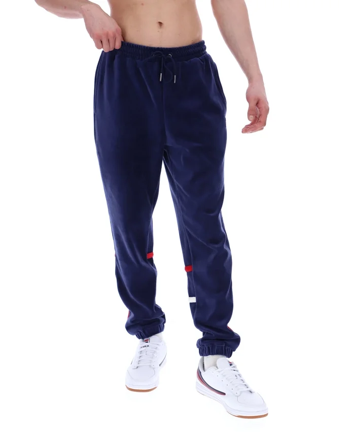 Pantalon de survêtement Fila Otello à empiècements contrastés, bleu marine