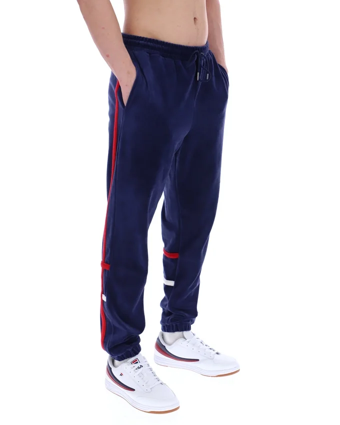 Pantalon de survêtement Fila Otello à empiècements contrastés, bleu marine