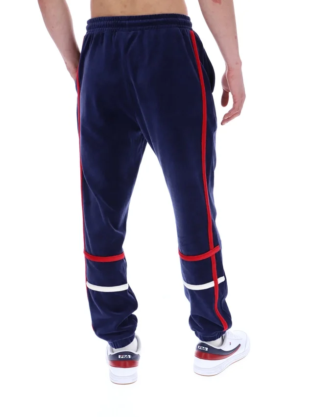 Pantalon de survêtement Fila Otello à empiècements contrastés, bleu marine