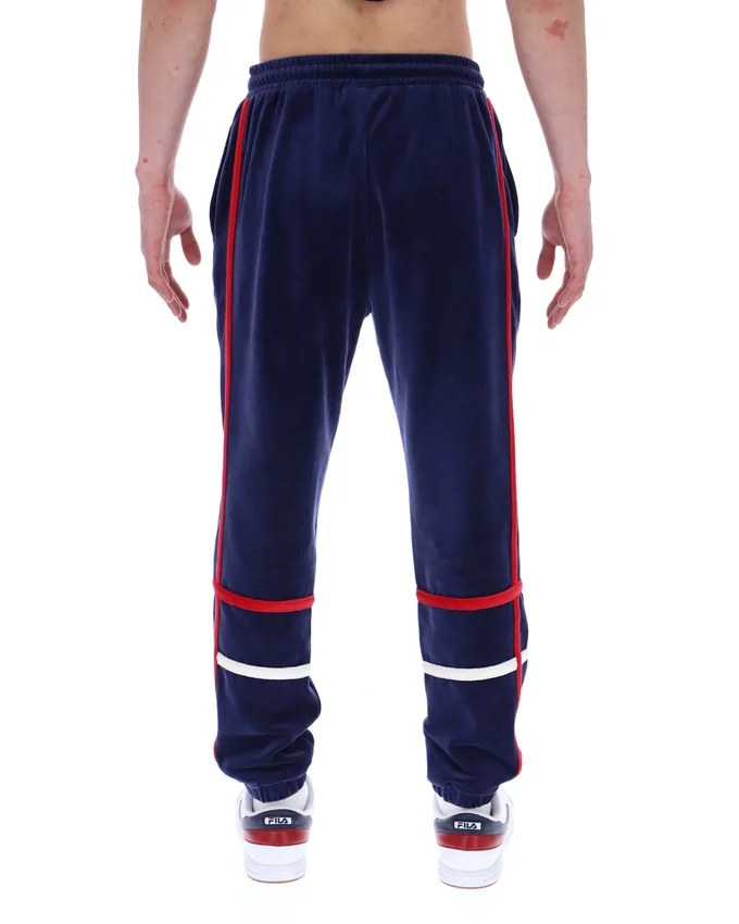Pantalon de survêtement Fila Otello à empiècements contrastés, bleu marine