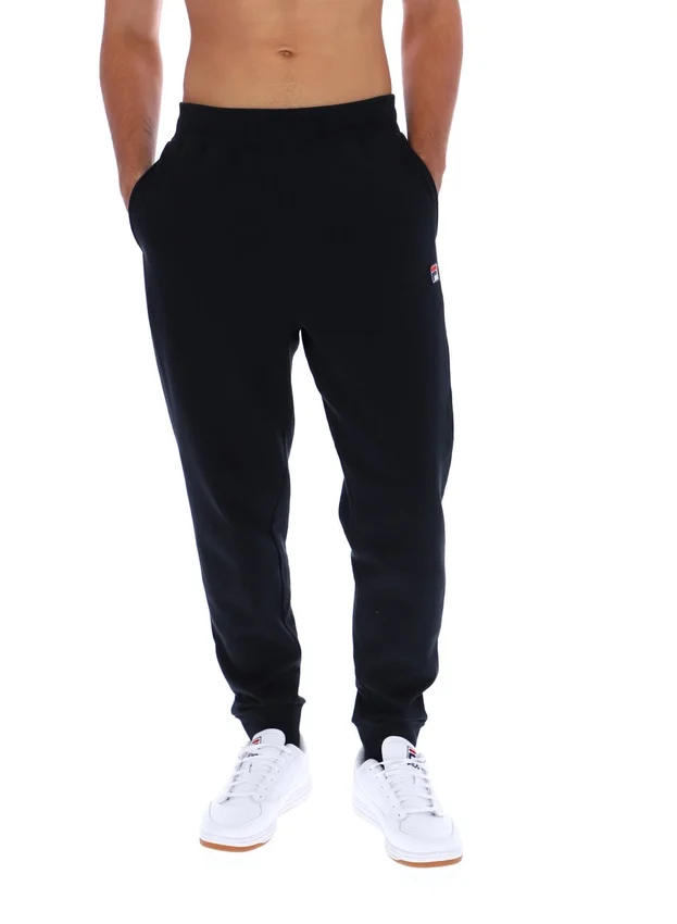 Pantalon de survêtement noir Visconti à poignets contrastés