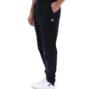 Pantalon de survêtement noir Visconti à poignets contrastés