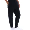 Pantalon de survêtement noir Visconti à poignets contrastés