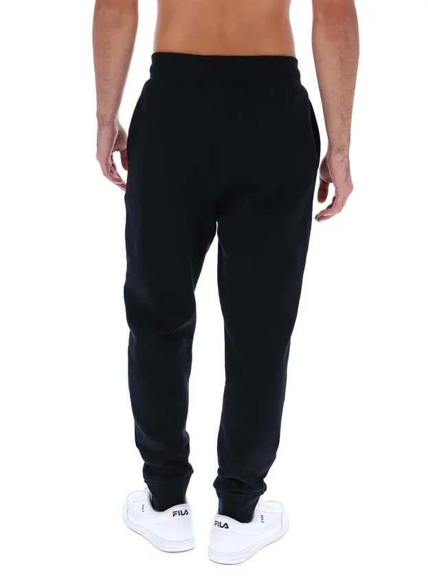 Pantalon de survêtement noir Visconti à poignets contrastés