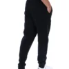 Pantalon de survêtement noir Visconti à poignets contrastés