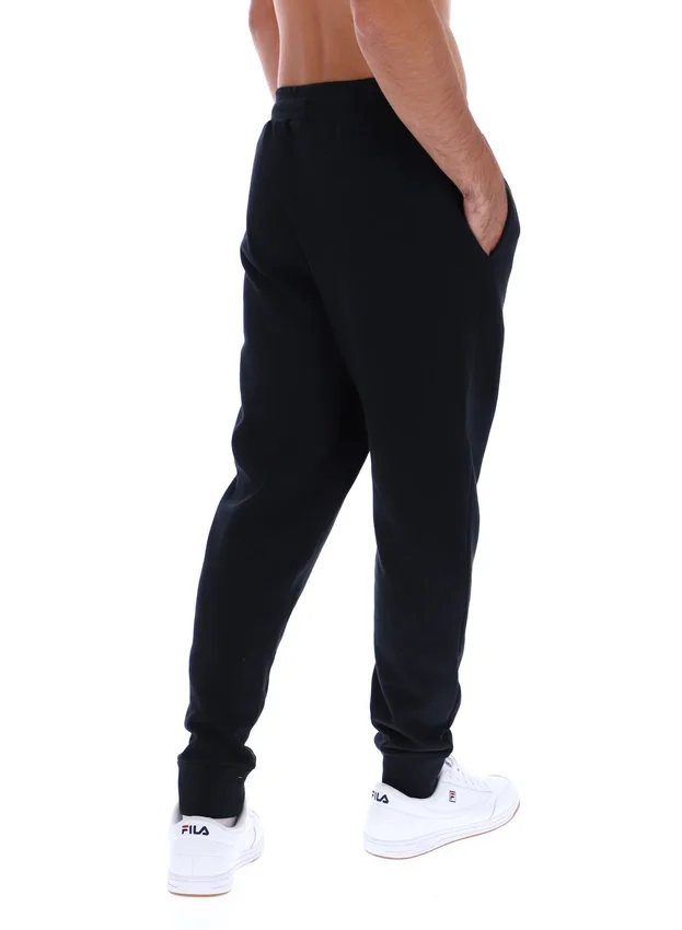 Pantalon de survêtement noir Visconti à poignets contrastés