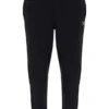 Pantalon de survêtement noir Visconti à poignets contrastés