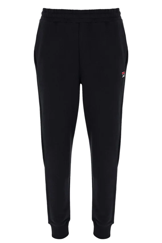 Pantalon de survêtement noir Visconti à poignets contrastés