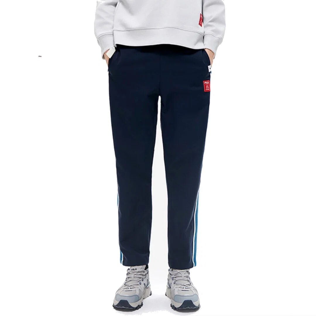 Pantalon de survêtement tissé Fila x Mihara Yasuhiro avec bande latérale « Bleu marine Blanc »