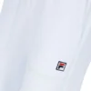 Pantalon de survêtement unisexe blanc à coutures contrastées