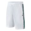 Pantalon de tennis à côtés en tissu respirant pour homme, blanc