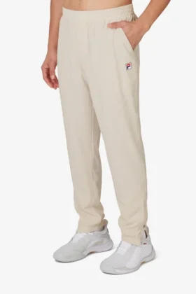 Pantalon de tennis tissé « Court » beige
