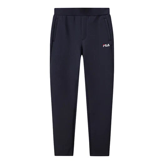 Pantalon droit décontracté Pantalon long en maille sportive isolant Bleu