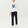 Pantalon droit décontracté Pantalon long en maille sportive isolant Bleu
