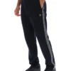 Pantalon droit Layton noir avec bande décorative