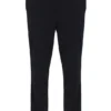 Pantalon droit Layton noir avec bande décorative