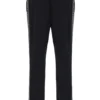 Pantalon droit Layton noir avec bande décorative