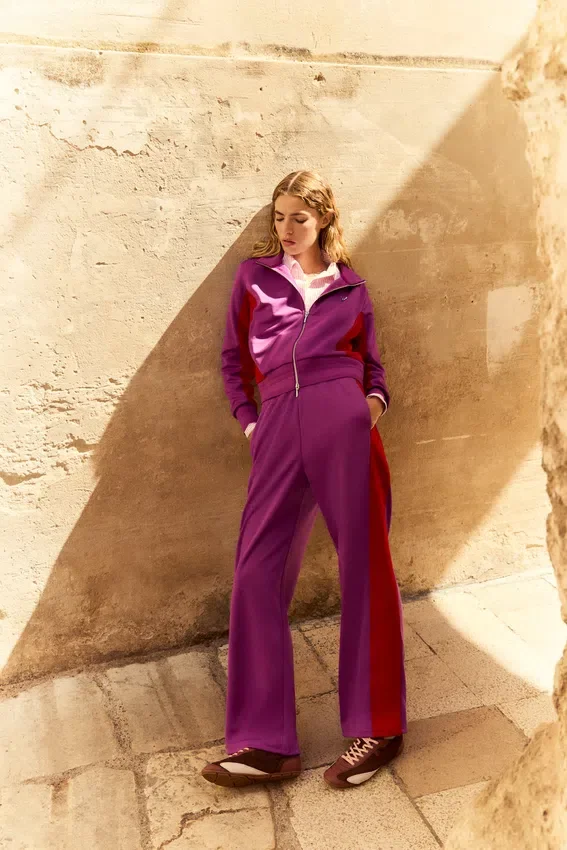 Pantalon droit Ventisei violet