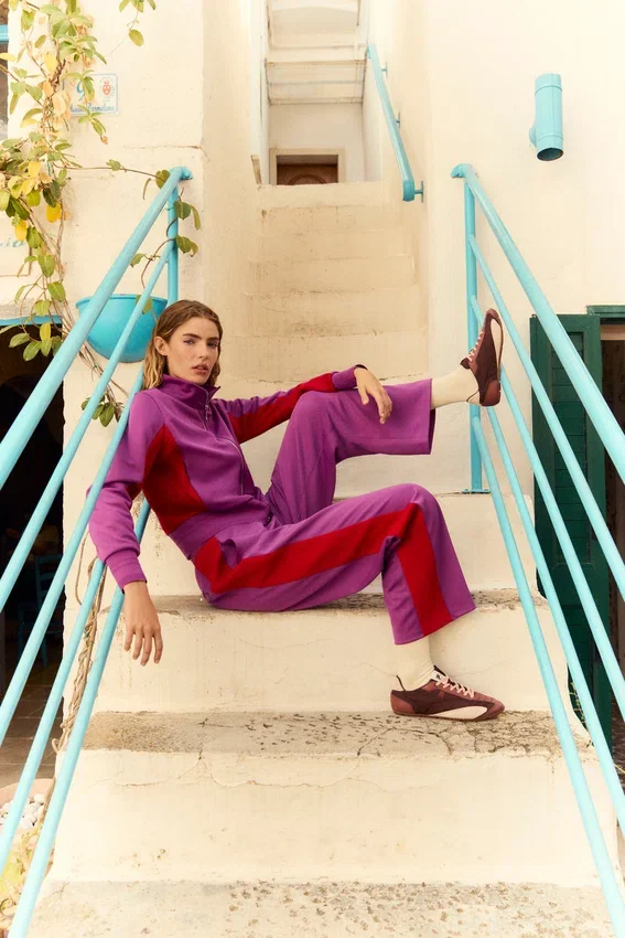 Pantalon droit Ventisei violet