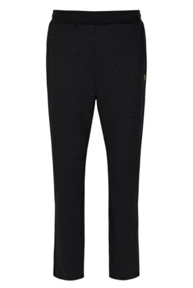 Pantalon Edward à chevrons noir