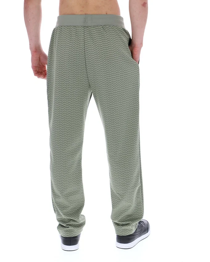 Pantalon Edward à motif chevrons couleur écume de mer