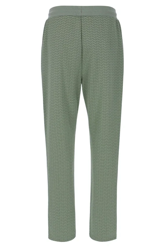 Pantalon Edward à motif chevrons couleur écume de mer