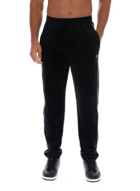Pantalon en velours noir Wella à jambes droites
