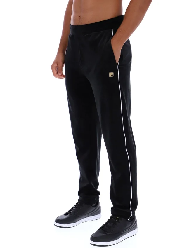 Pantalon en velours noir Wella à jambes droites