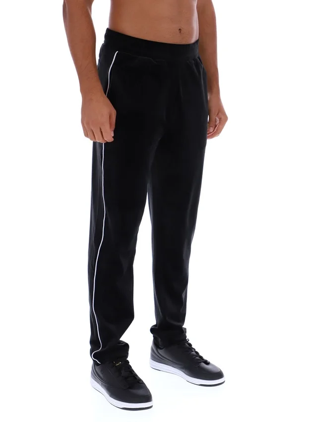 Pantalon en velours noir Wella à jambes droites