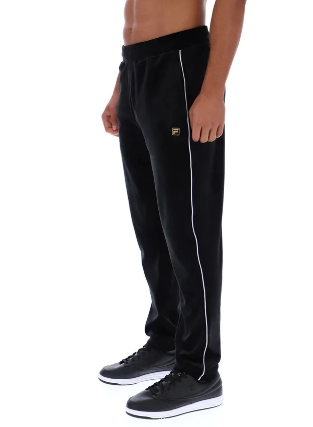 Pantalon en velours noir Wella à jambes droites