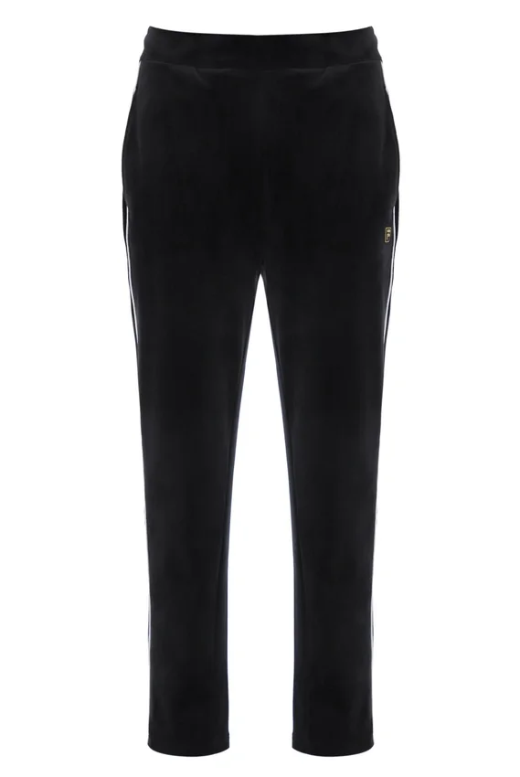 Pantalon en velours noir Wella à jambes droites