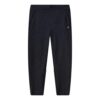 Pantalon long décontracté en maille droite à rayures, bleu