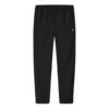 Pantalon long droit décontracté en tissu tissé, fin et léger, noir
